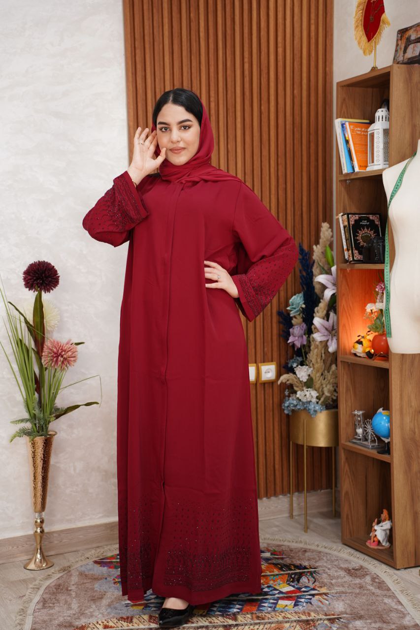 🌸 عباية ميساء الإماراتية بالفولار.. فخامة تليق بكِ 👑